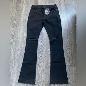 Women's Black Flared Jeans